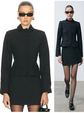 NWT SRG Emilia Black Structured Jacket Size Women’s XS
